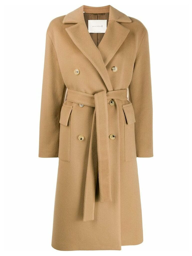 Mackintosh LAURENCEKIRK Beige Wool & Cashmere Double Breasted Coat