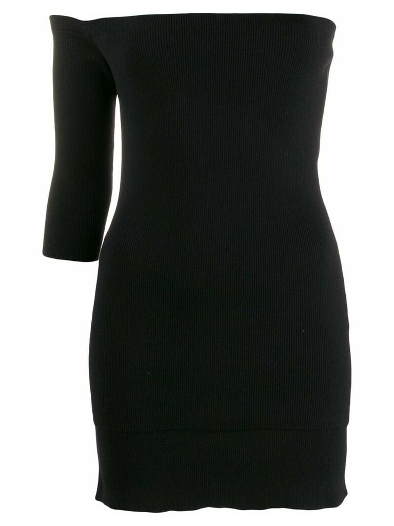 Ports 1961 off-shoulder knitted dress - Black