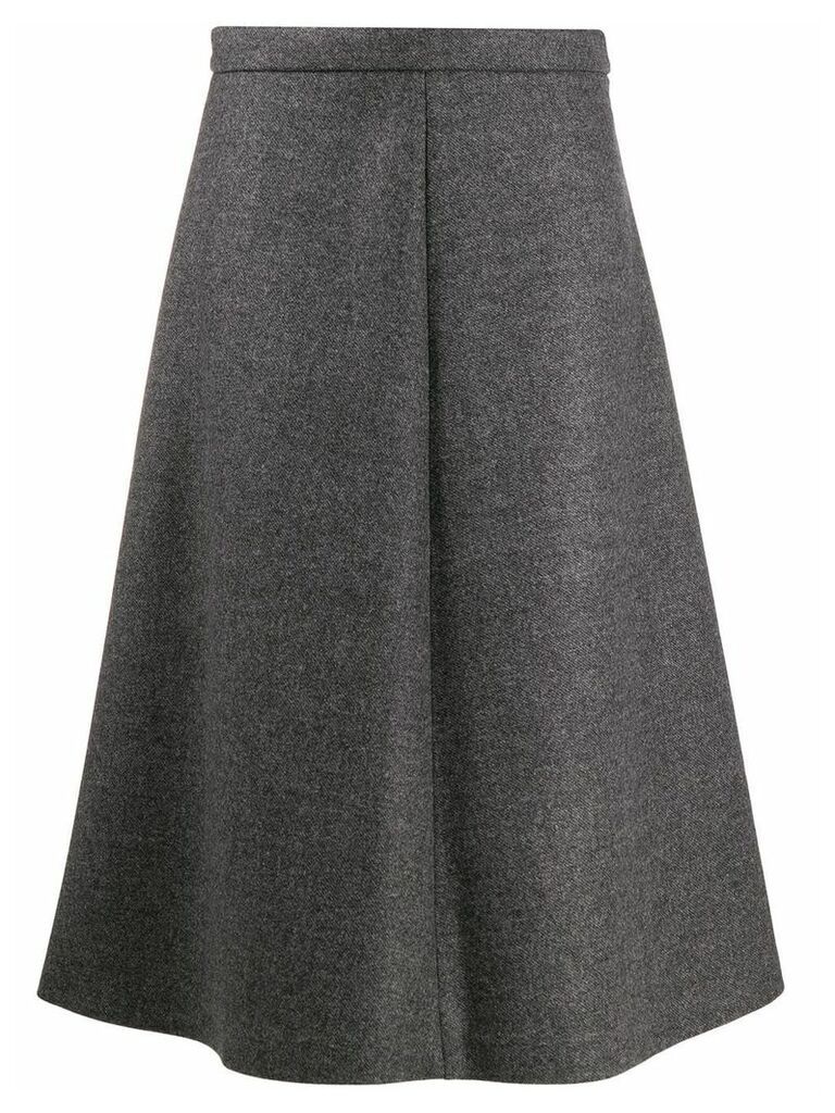 Miu Miu high waisted A-line skirt - Grey