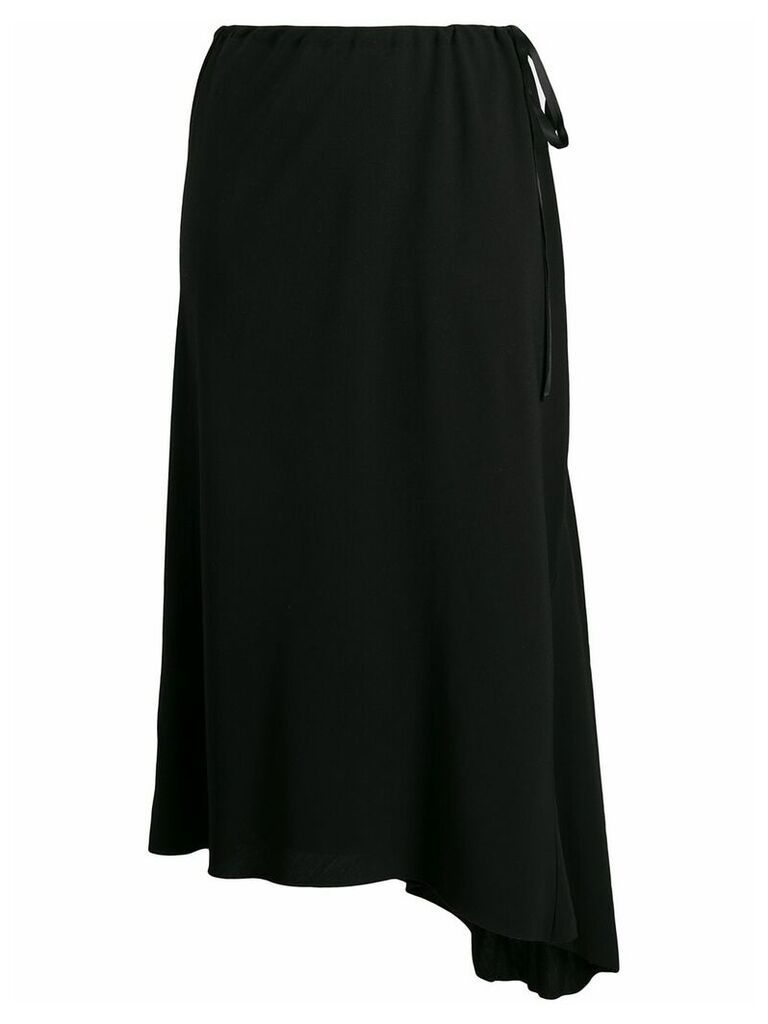 Ann Demeulemeester high-waisted asymmetric skirt - Black