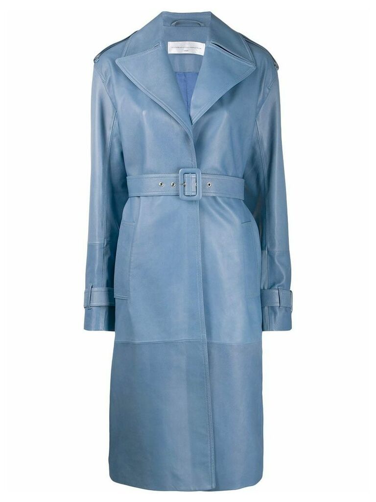 Victoria Victoria Beckham belted trench coat - Blue