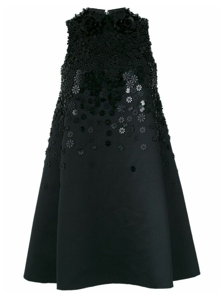 Viktor & Rolf Soir Encrusted Flower Couture dress - Black