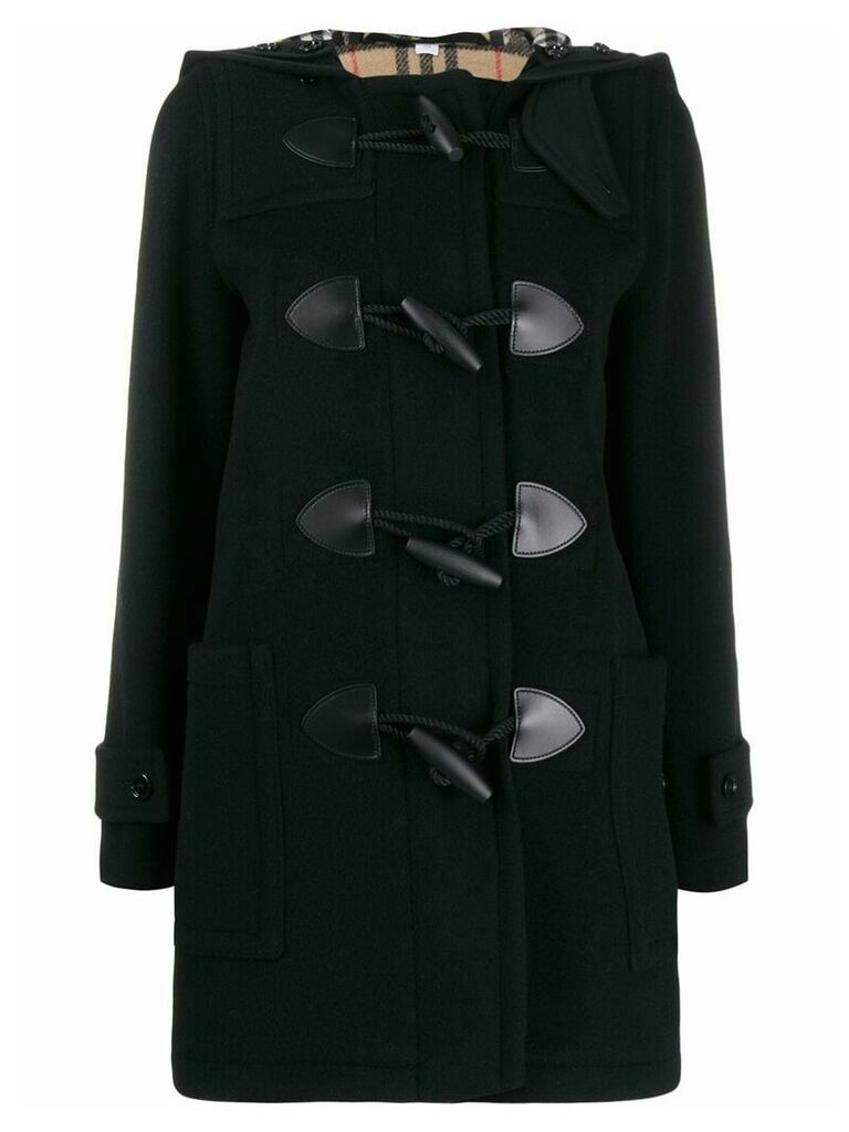 Burberry hooded duffle coat - Black