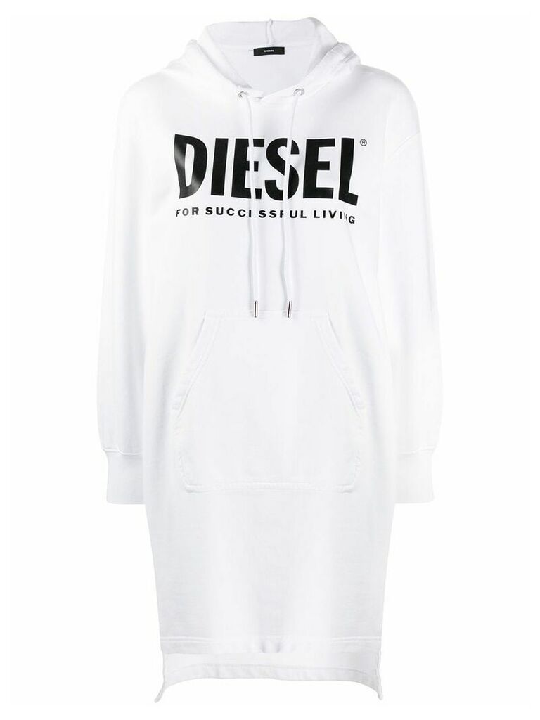 Diesel drawstring sweater dress - White