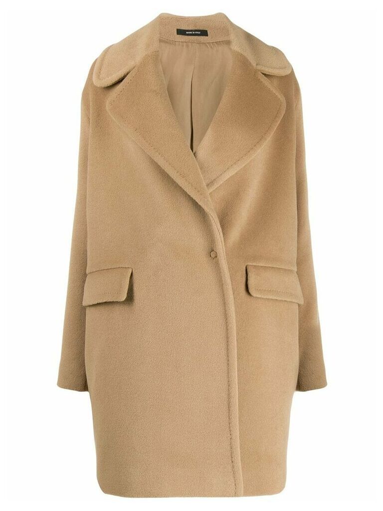 Tagliatore Astrid oversized coat - NEUTRALS