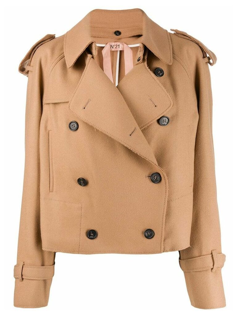 Nº21 double breasted jacket - Neutrals
