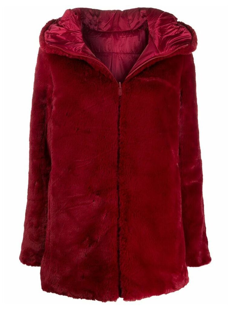 Save The Duck reversible faux fur coat - Red