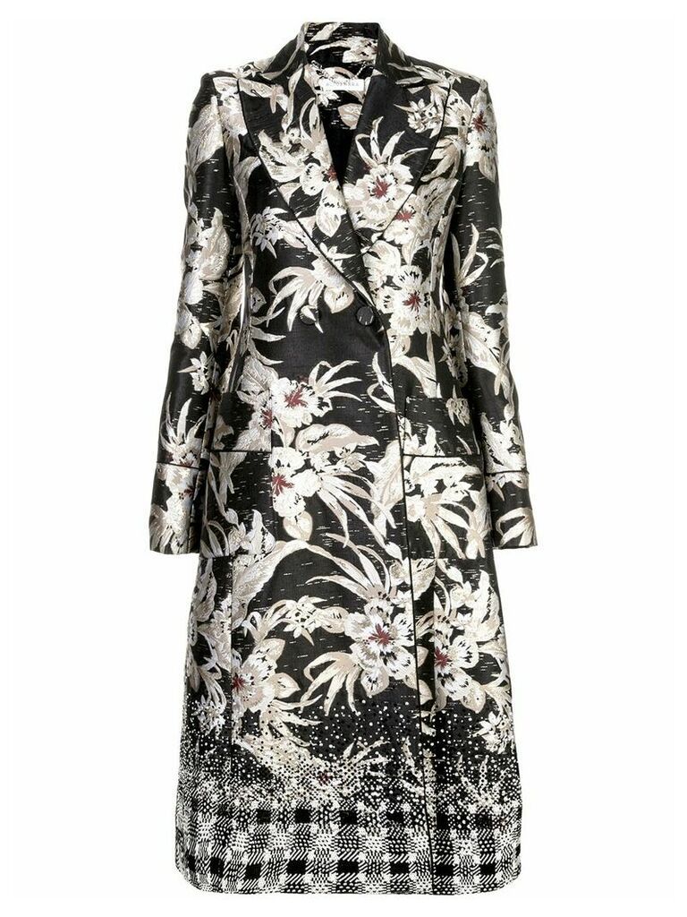 Altuzarra Boyd embroidered floral print coat - Black