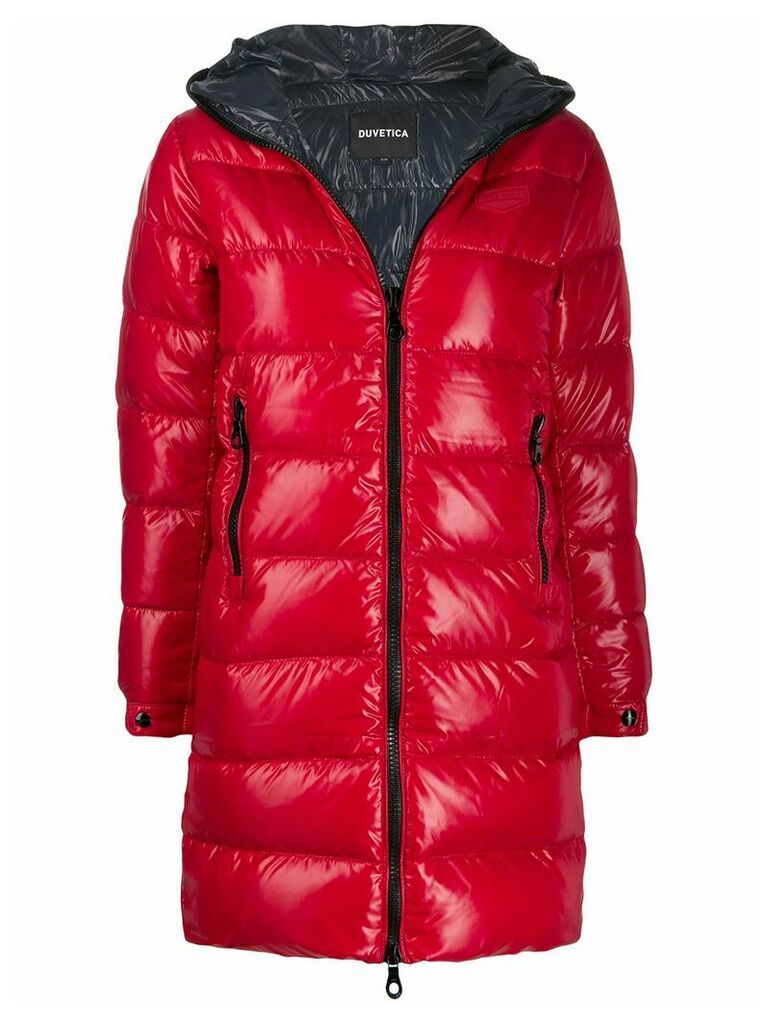 Duvetica Tyl hooded down coat - Red
