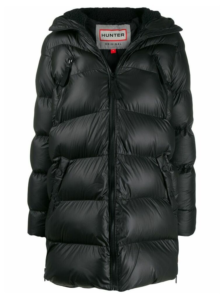 Hunter hooded quilted coat - Black