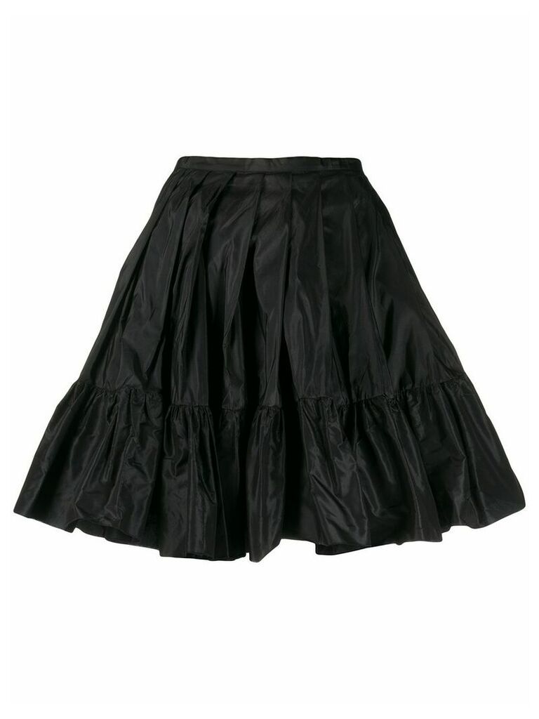 Blumarine ruffled silk skirt - Black
