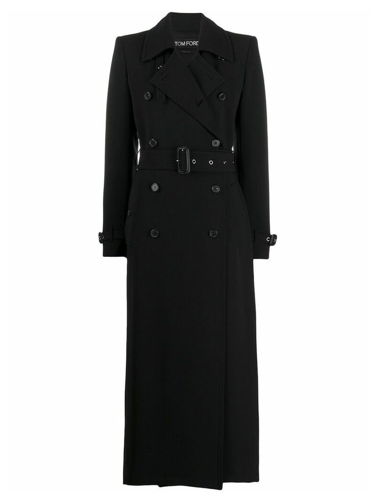 Tom Ford double breasted trench coat - Black