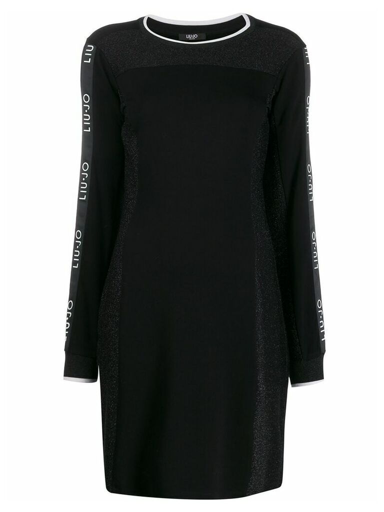 LIU JO glitter details fitted dress - Black