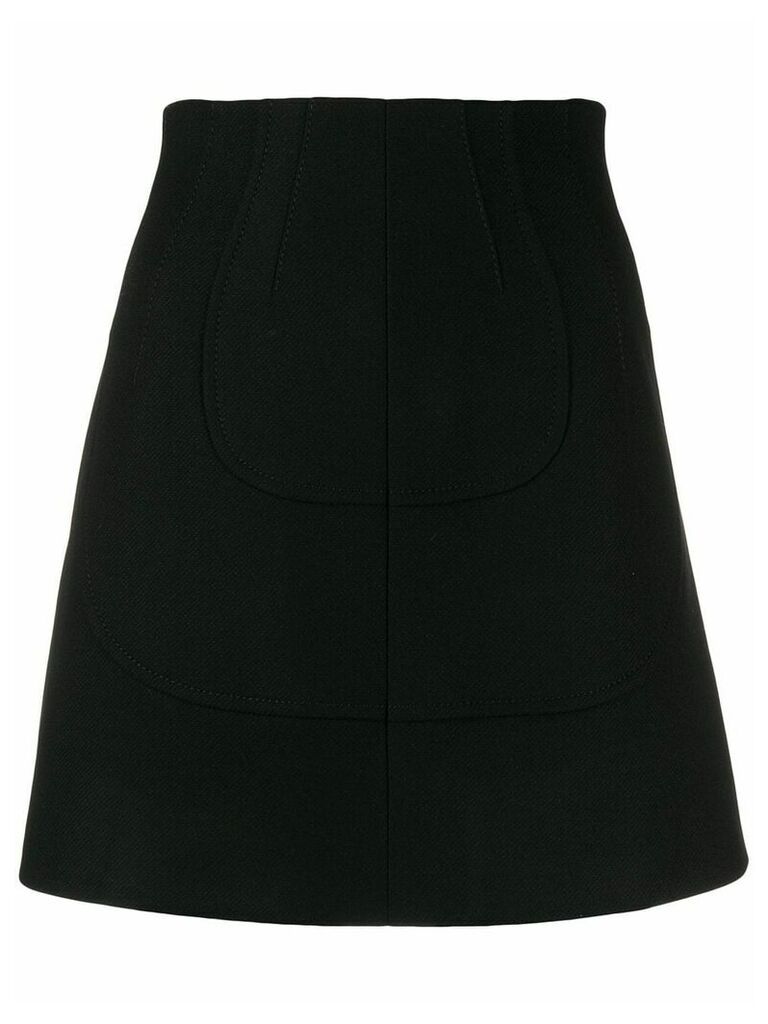 Nº21 high-waisted panelled skirt - Black