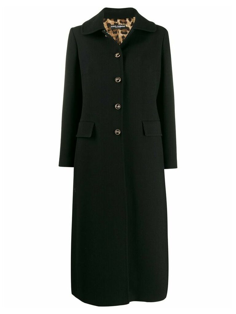 Dolce & Gabbana single-breasted midi coat - Black