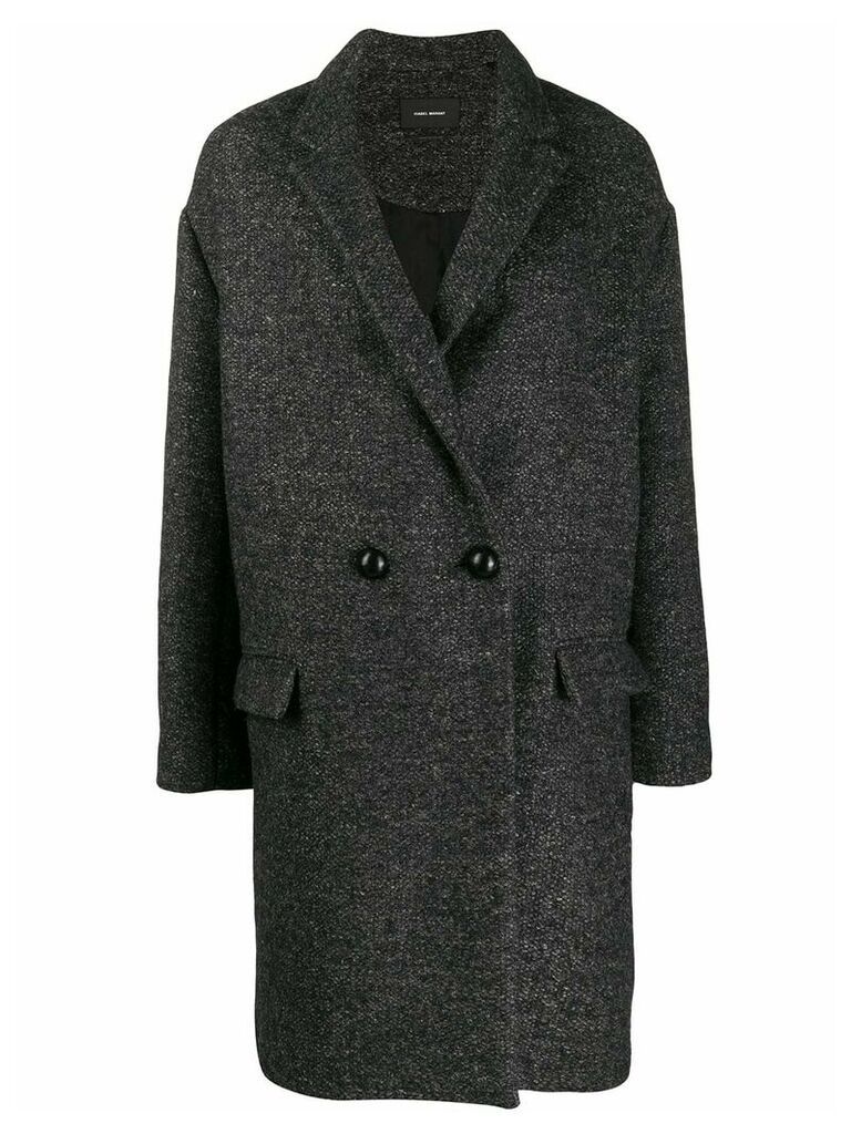 Isabel Marant boxy fit double breasted coat - Grey