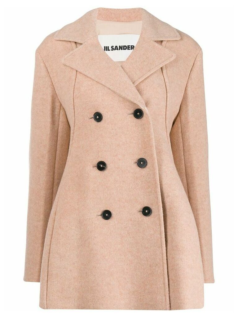 Jil Sander loose-fit double-breasted coat - PINK