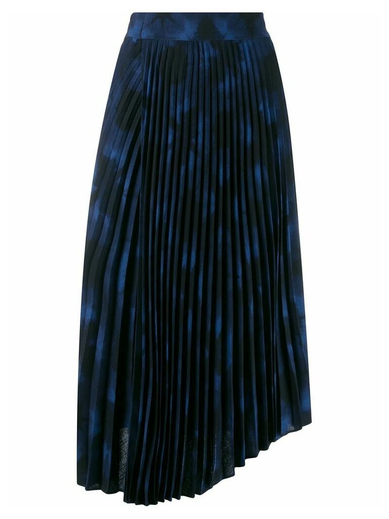 Vince tie-dye print pleated skirt - Black
