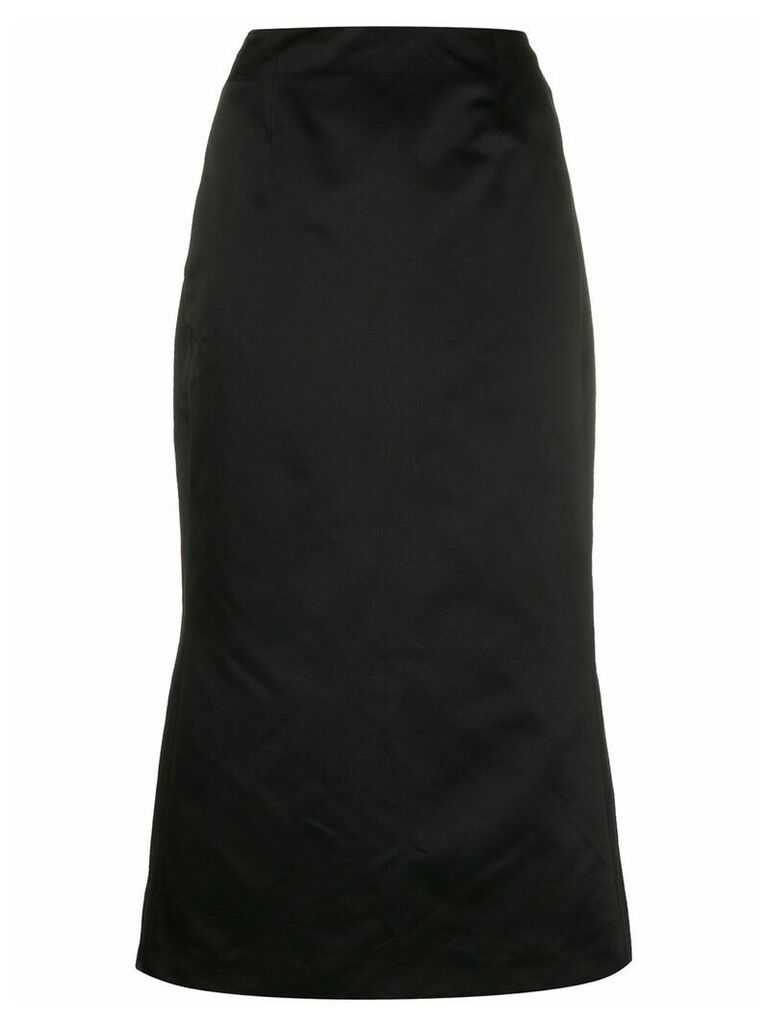 Olivier Theyskens back slit fitted skirt - Black