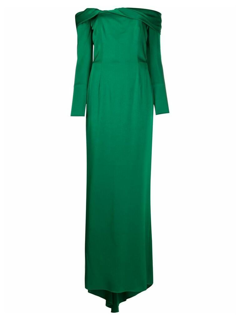 Paule Ka off-the-shoulder gown - Green