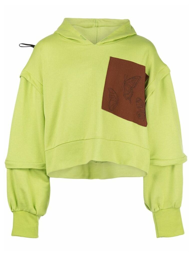Barbara Bologna deconstructed oversize hoodie - Green