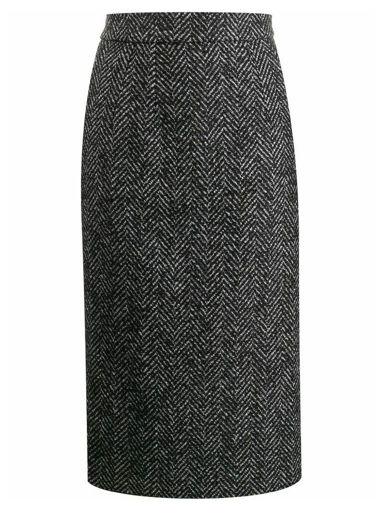 Dolce & Gabbana chevron pencil skirt - Grey
