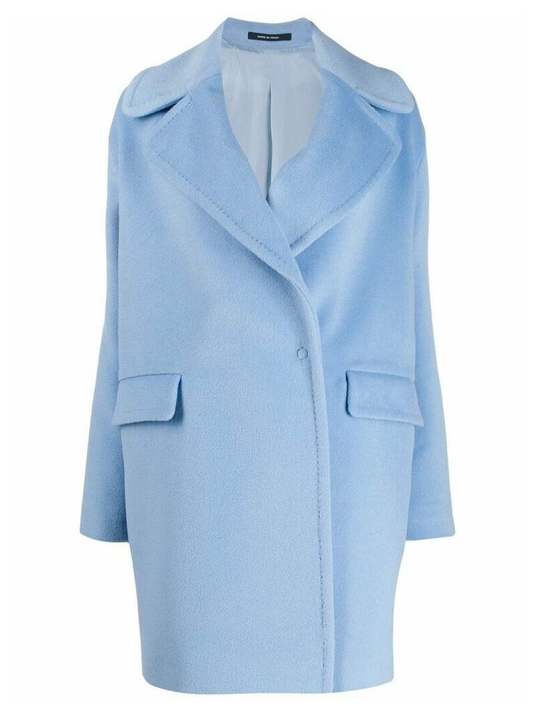 Tagliatore oversized short coat - Blue