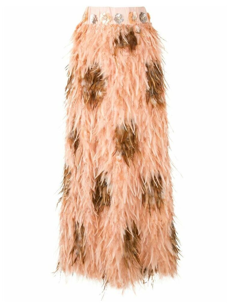 Alison Brett Loulou Birthday feather dress - PINK
