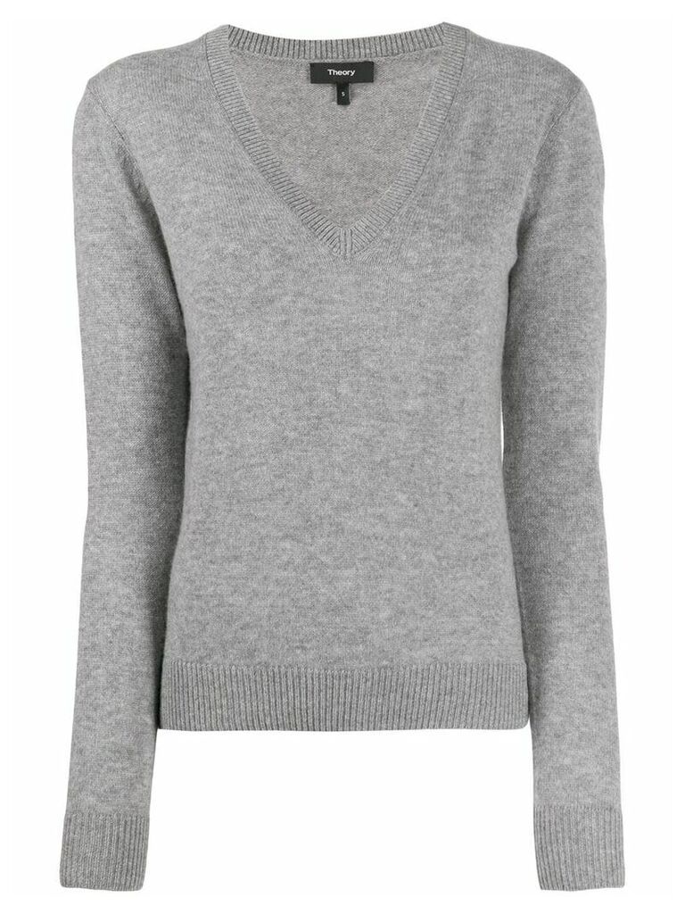 Theory knit V-neck sweater - Grey