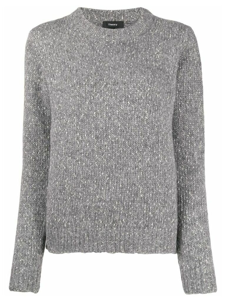 Theory speckled knit jumper - Grey