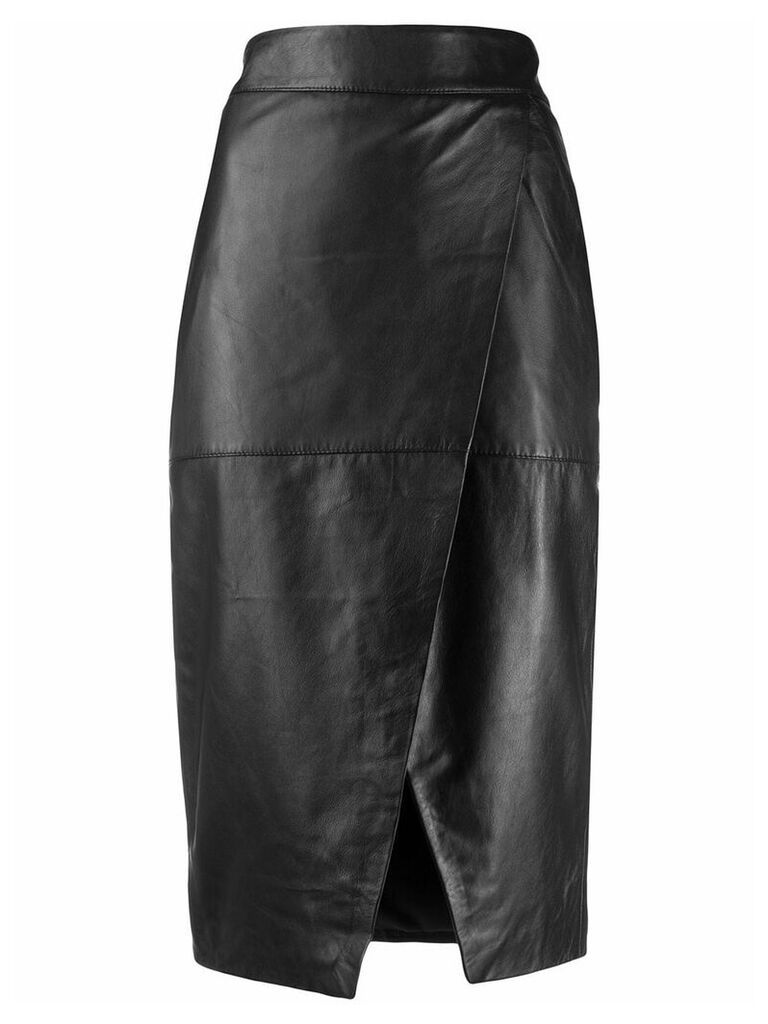 L'Autre Chose ruched pencil skirt - Black