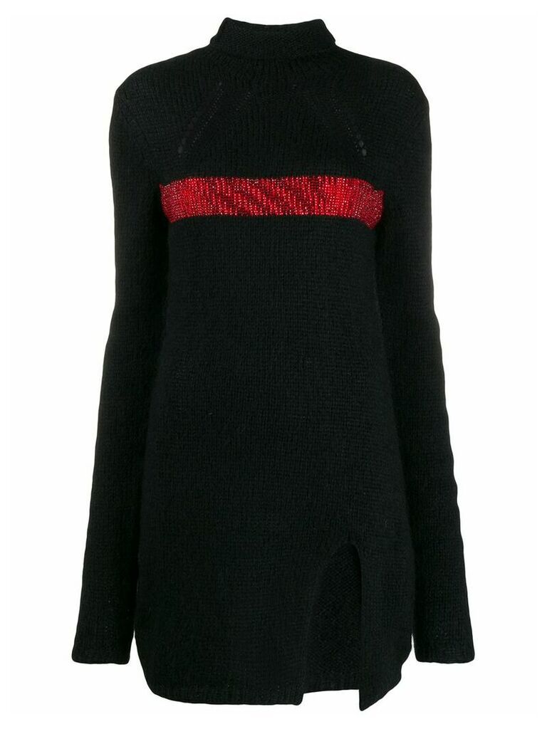 Philosophy Di Lorenzo Serafini knitted roll neck dress - Black