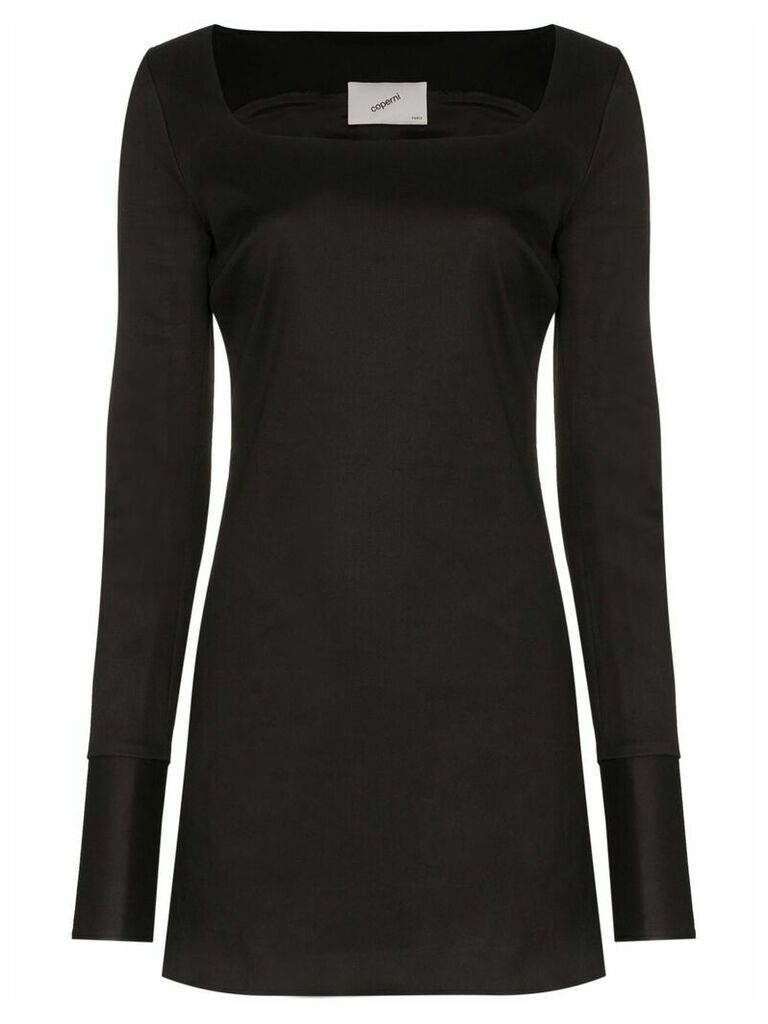 Coperni square neck mini dress - Black
