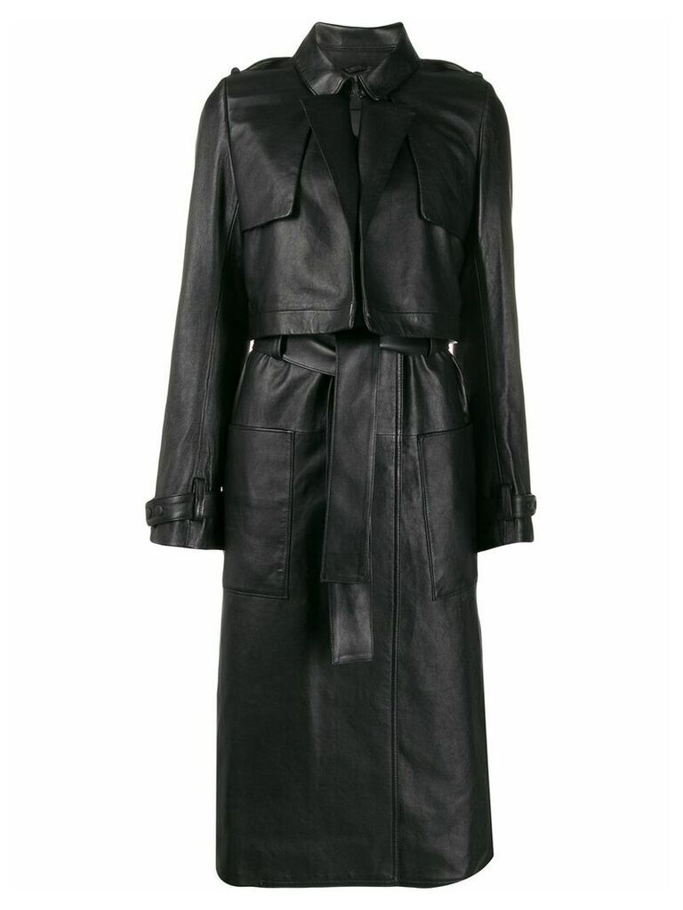 RtA Harlow belted trench coat - Black