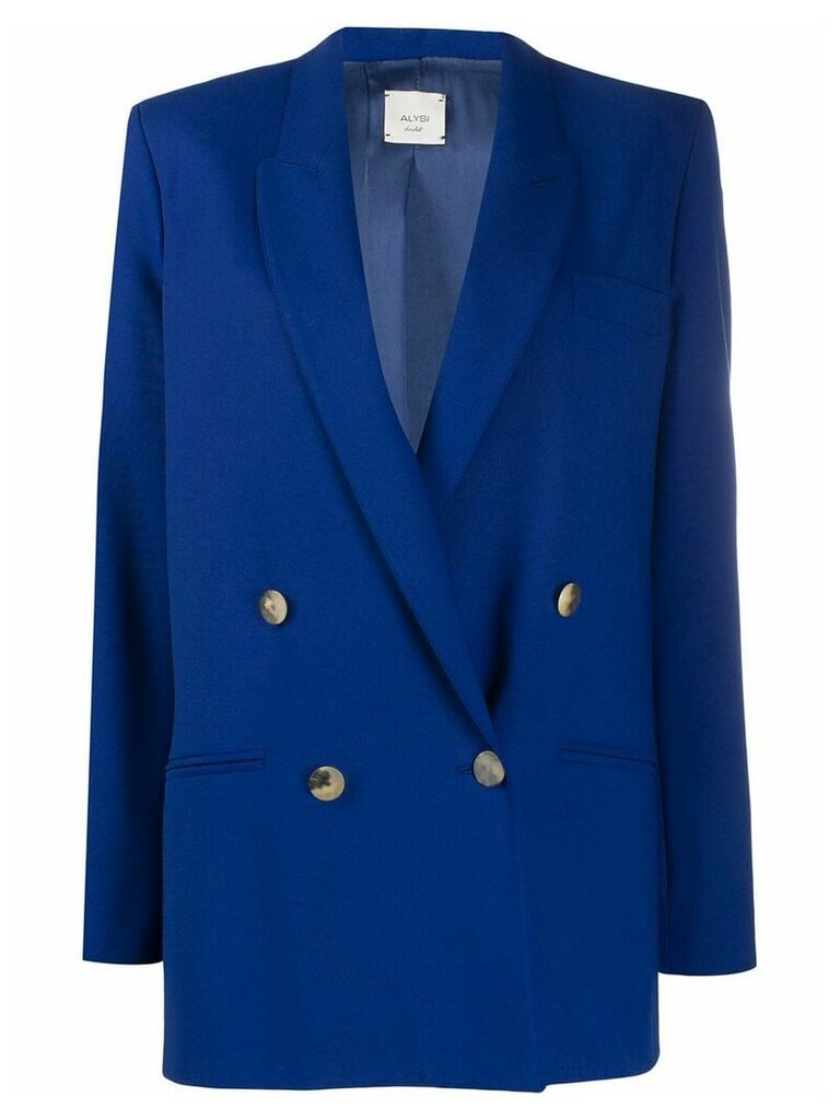 Alysi boxy fit buttoned blazer - Blue