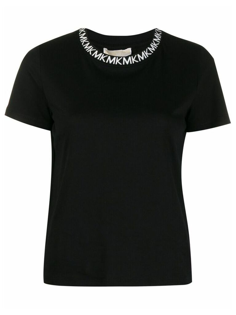 Michael Michael Kors branded neckline T-shirt - Black