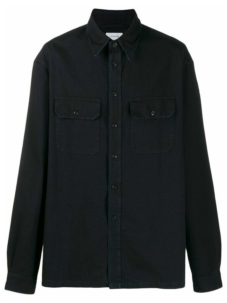 Lemaire military-style shirt - Blue