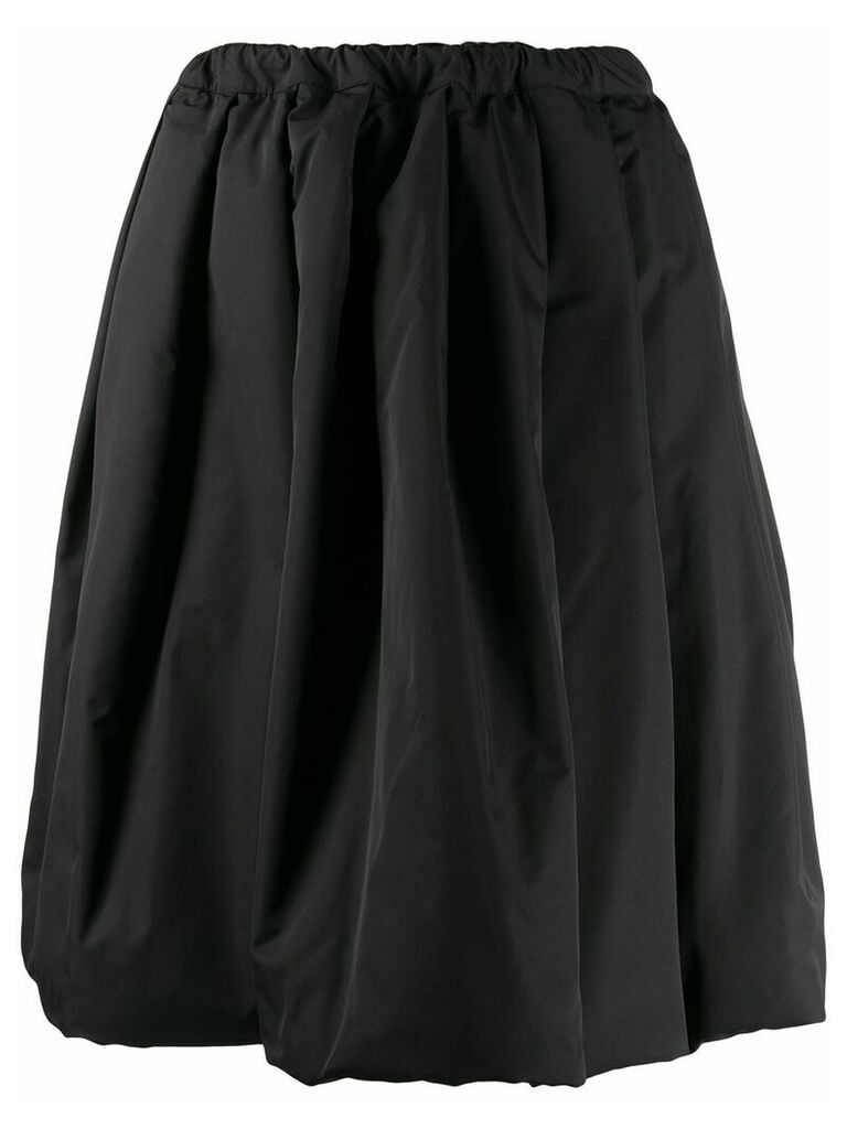 Comme Des Garçons Comme Des Garçons A-line flared midi skirt - Black