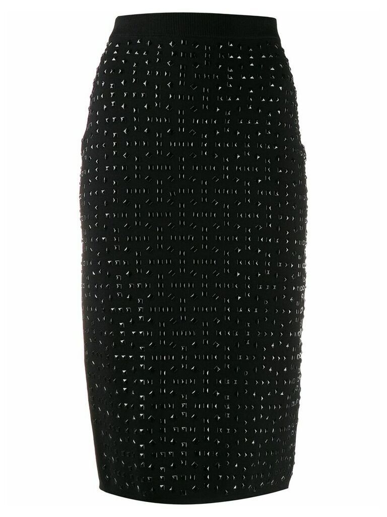 Michael Michael Kors studded knit pencil skirt - Black