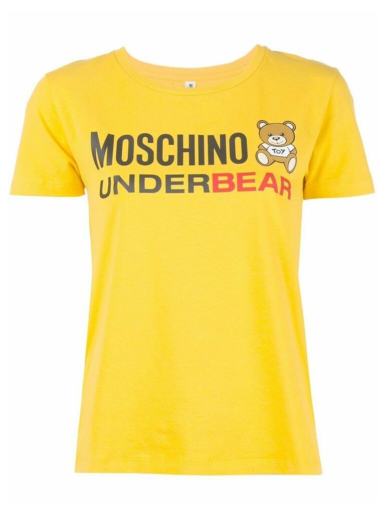 Moschino Teddy Bear logo T-shirt - Yellow