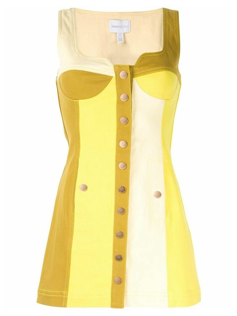 Alice McCall Chelsea Hotel colour-block mini dress - Yellow