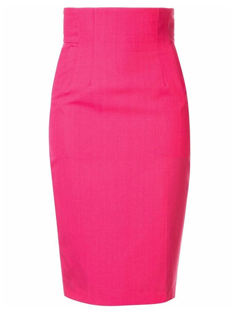 Facetasm high-waist pencil skirt - PINK