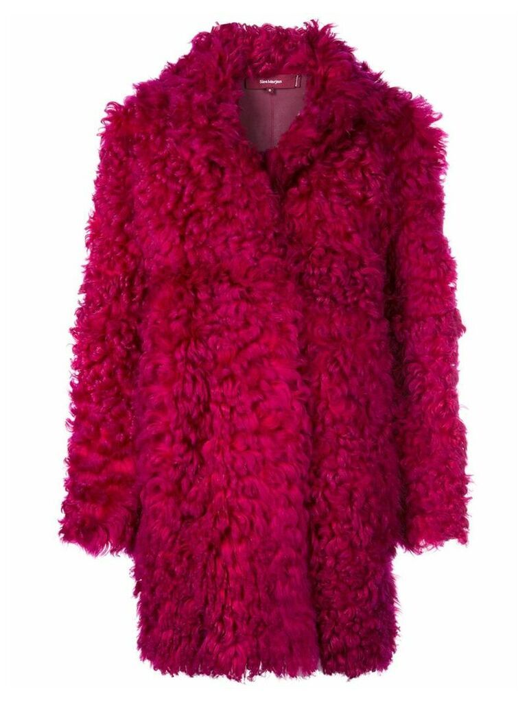 Sies Marjan Ripley coat - Red
