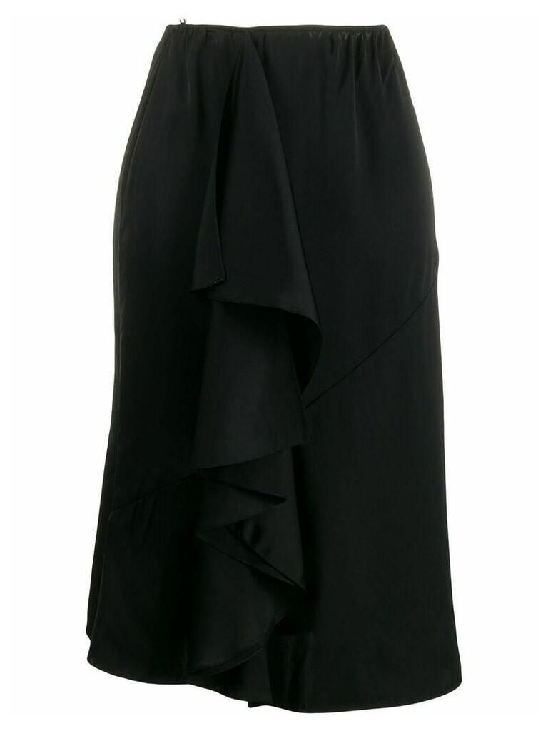 LANVIN ruffle detail skirt - Black