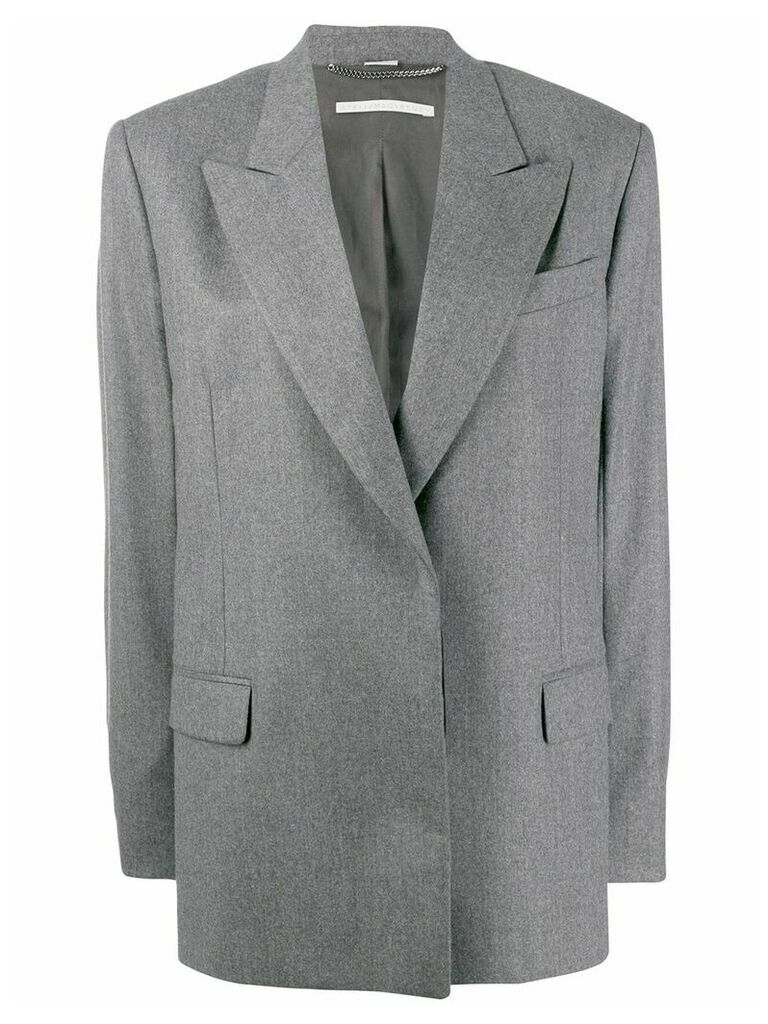 Stella McCartney boxy minimal blazer - Grey