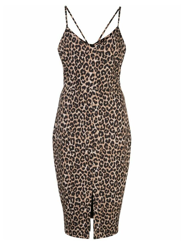 Likely Brooklyn leopard print dress - Brown