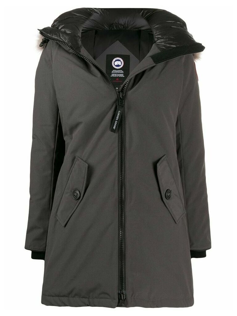 Canada Goose hooded zipped coat - Grey