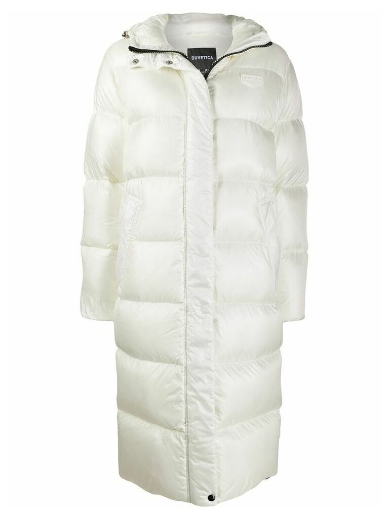 Duvetica hooded padded coat - White