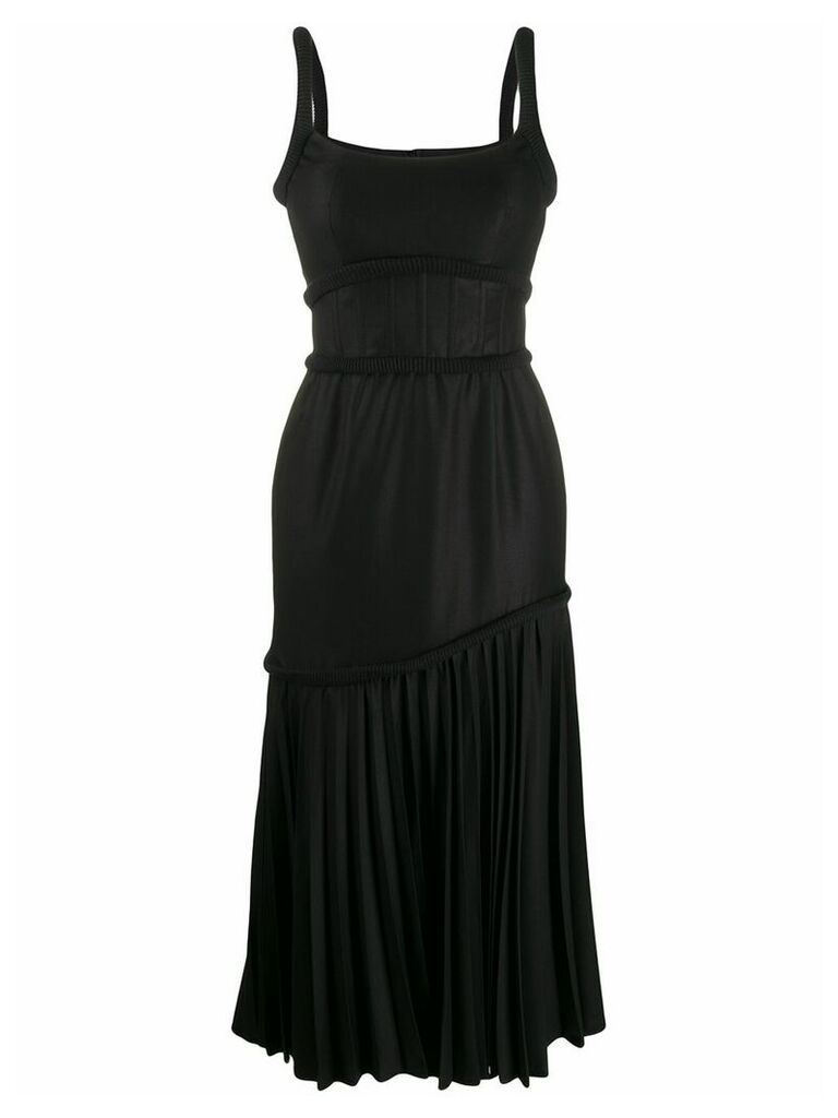Atu Body Couture tiered flared dress - Black