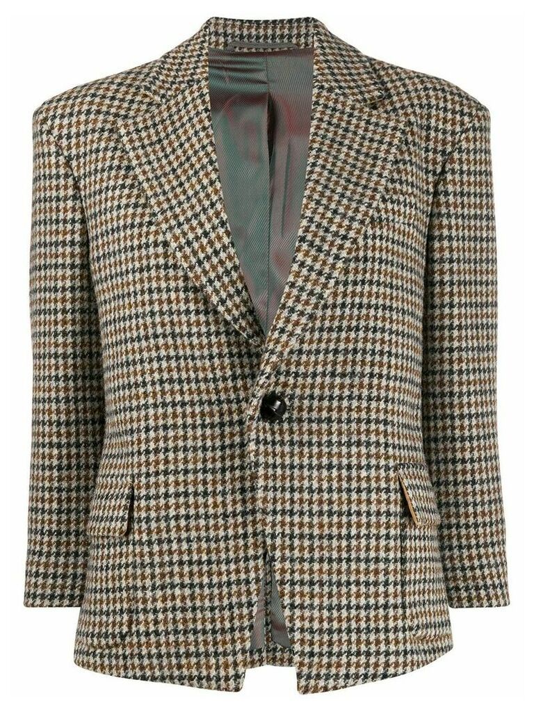 Vivienne Westwood Anglomania fitted checked blazer - Brown